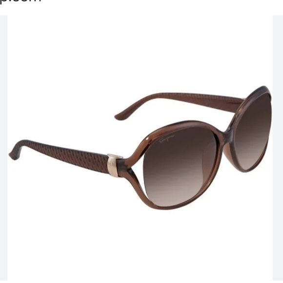 NWT$285 Salvatore Ferragamo SF770SA 213  Brown Gradient 61mm-15-135 Sunglasses - Picture 2 of 16
